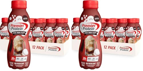 Premier Protein 30g High Protein Shake, Chocolate, 12 Pack Bottles, Vegetarian