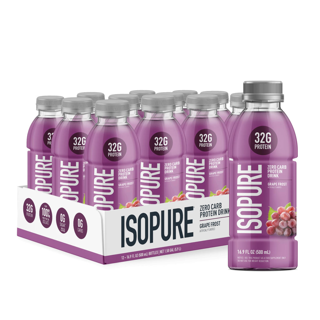 Isopure Zero Carb Clear Protein Drink, Green Tea 12 Count